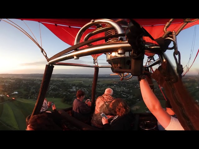 US Hot Air Balloon Flight over Lancaster County with Pilot Lucas