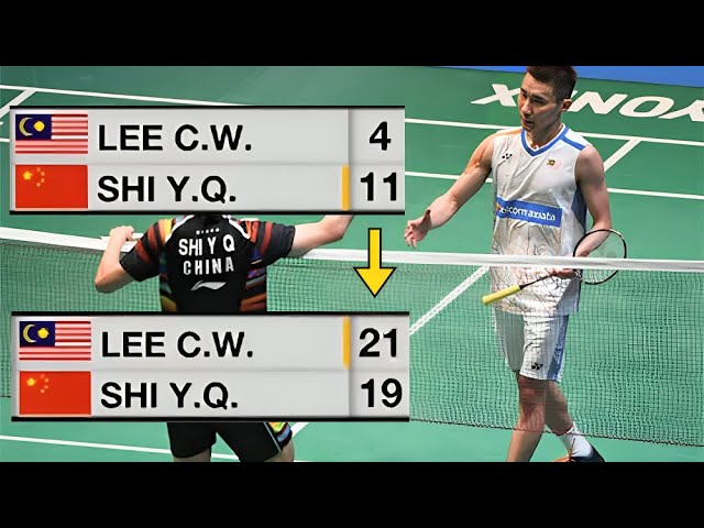 Lee Chong Wei's INSANE COMEBACK against Shi Yu Qi