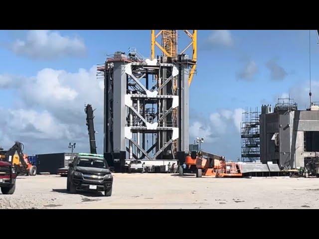 Second Tower, First Segment, SpaceX Launch Site. July 3, 2024