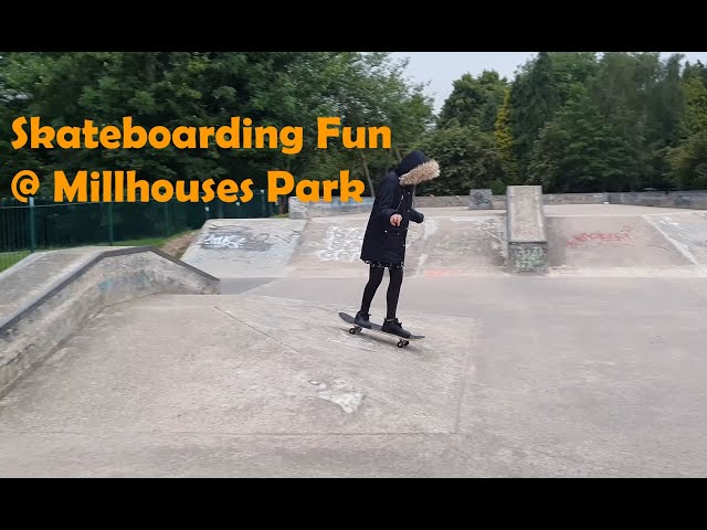 Skate Boarding Fun at Millhouses Park Summer 2021