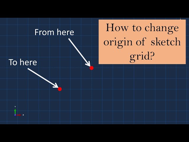 How to change the origin of sketch grid in ABAQUS CAE | Align the origin