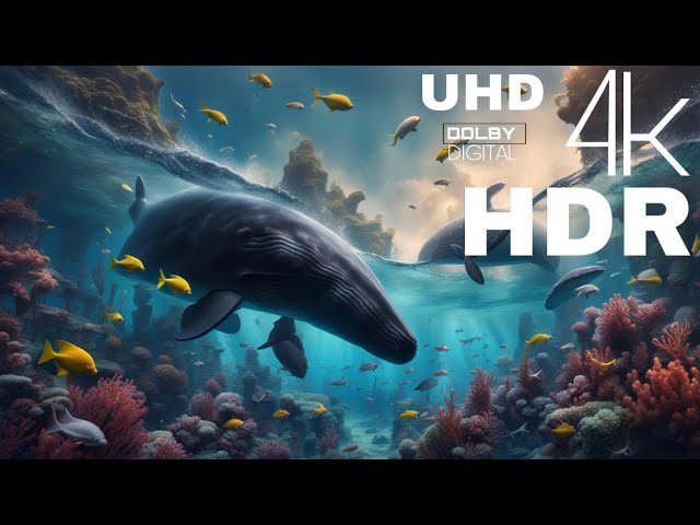 Most Beautiful SEA ANIMALS in The World - 4K (60FPS) Dolby Vision Sound - Relaxing Wildscape Sounds