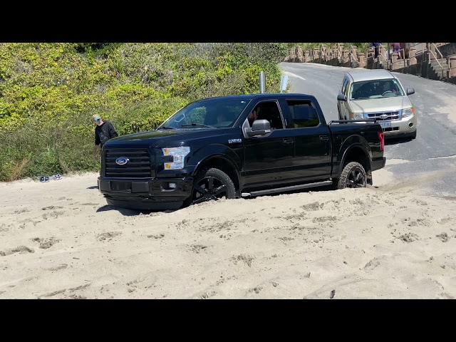 Ford F150 stuck in sand