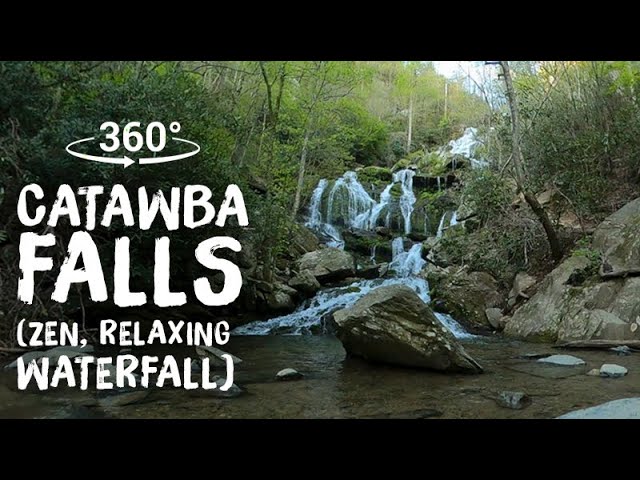 Zen, Relaxing Waterfall View Catawba Falls 5.6K 360 VR