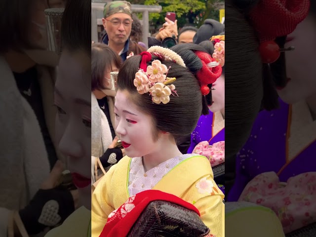 節分祭、祗園甲部の可愛い舞妓さん👘