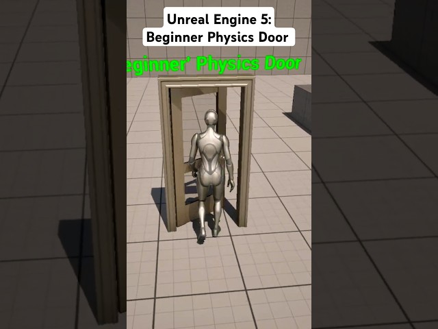 UE5: Simple Physics Door (Blueprint Tutorial)