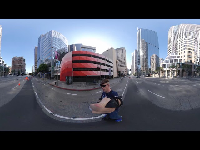 360 View (increase quality!) - Tour of Downtown Los Angeles on my Electric Unicycle! Jan 2020