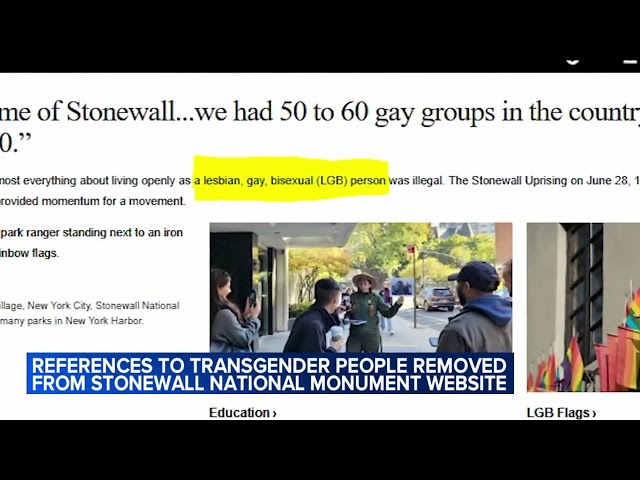 NPS removes transgender refs on Stonewall site