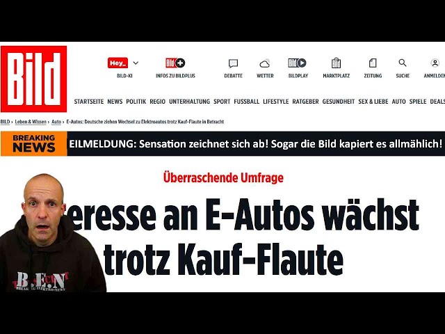 Jetzt kapierts sogar die Bild: 2025 wird das Jahr des Elektroautos!