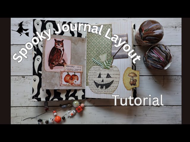 The Ultimate Spooky 👀 Journal Page: Step-by-step Book Page Pumpkin Tutorial! 🎃