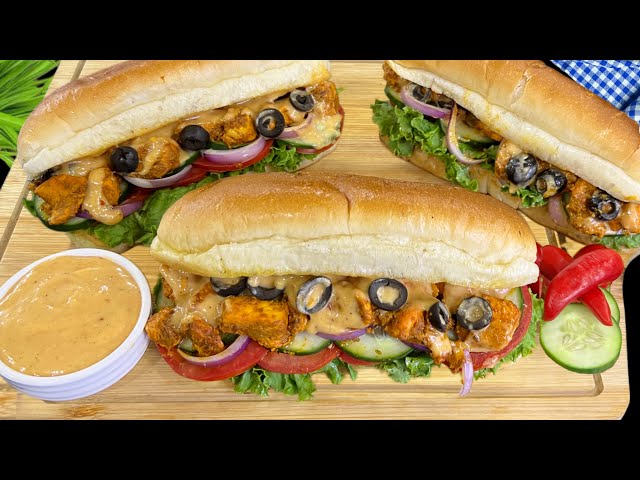 Subway Sandwich Recipe | Sandwich Recipe | Subway Sandwich Recipe At Home | Lunch Box Recipe