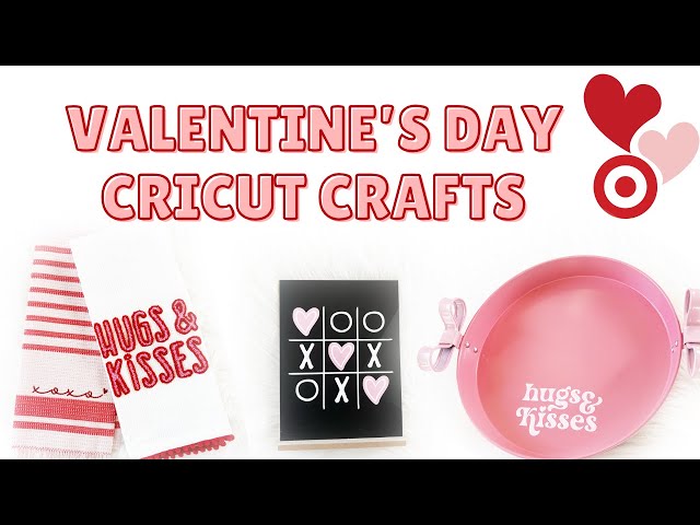 Valentine's Day Cricut Crafts with Target Dollar Spot Finds + GIVEAWAY! ❤️ Don’t Miss This! #diy