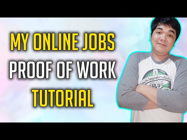 ONLINE JOBS Proof Of Work E-Commerce Work From Home Online Jobs Philippine