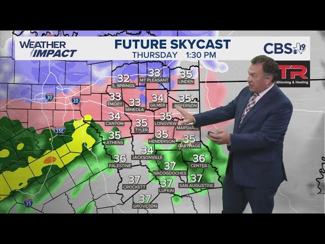 WATCH NOW: CBS19's Brett Anthony gives an update on what to expect from the approaching winter stor