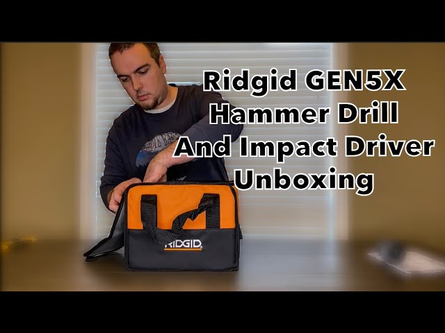 Ridgid GEN5X Brushless Hammer Drill and Impact Driver Unboxing