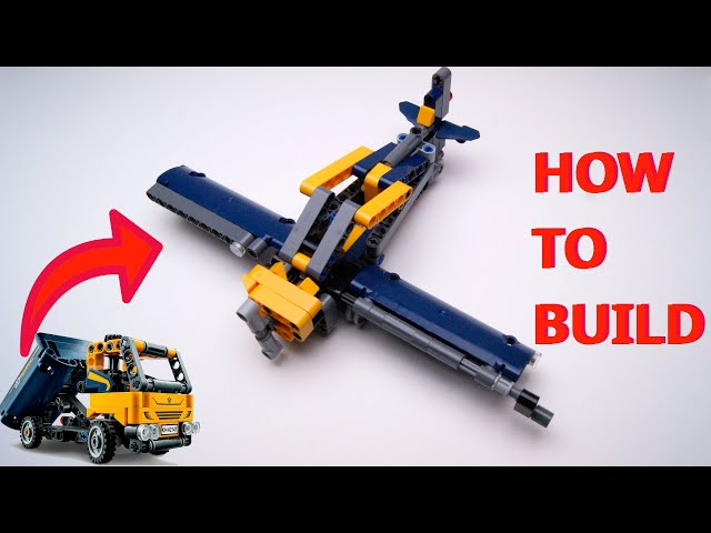 Sports Plane (Lego 42147 Dump Truck alternate) + How To Build (Instruction 1/2)