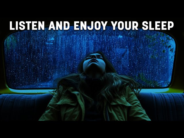 Sleep In Cozy Car with Rain sounds in Forest at Night - Best Rain Sounds For Sleeping