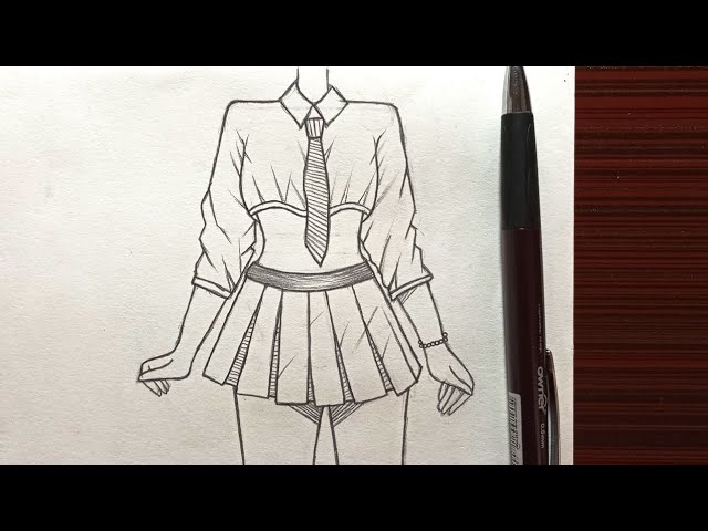 How to draw a girl full body | anime girl with beautiful dress | body tutorial | how to draw a body