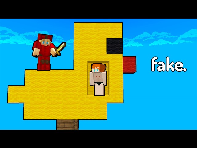 hiding inside a fake island topper in bedwars...