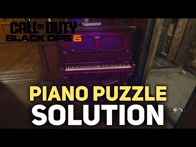 How To Solve The Piano Puzzle & Access The Secret Room   Call of Duty Black Ops 6