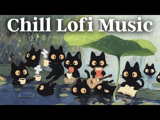 [Playlist] Jazz Lo-fi Chill Beats ☂️ Coffee & Chill Music / Jazzy HipHop /  Lo-fi Rain