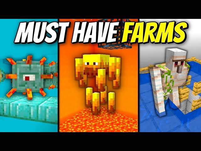 5 Farms You Need In Minecraft Survival!