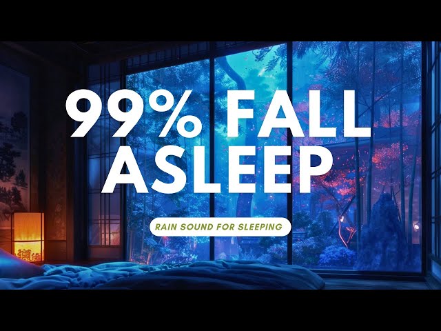 Sleep Instantly with Rain & Terrible Thunder at Night - Cozy Bedroom Ambience