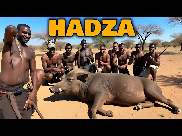 1 DAY WITH THE CRAZIEST TRIBE HADZA! - THEY EAT RAW MEAT TO SURVIVE ! - TRIBAL DOCUMENTARY