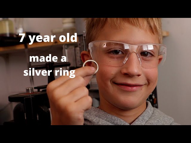 My Son made a silver ring