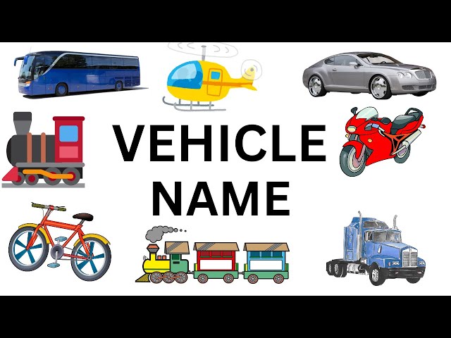 Vehicle Name learning Vedio for kids vehicle Name by vocabulary words@iamneetubisht