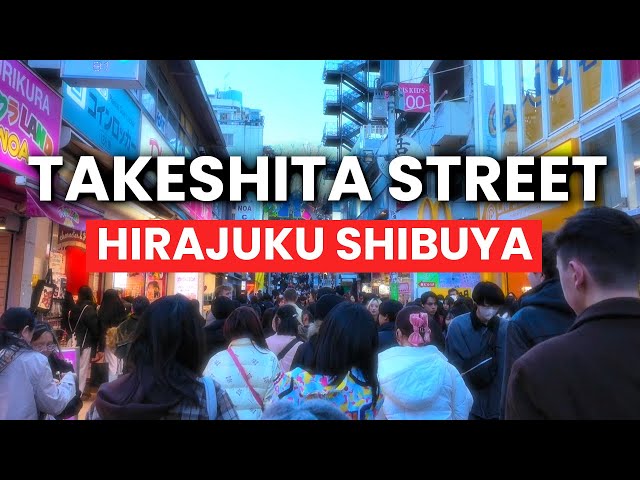 Takeshita Street Walkthrough (Harajuku Shibuya) 🇯🇵