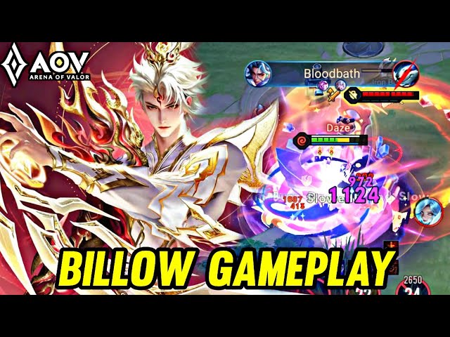 AOV : BILLOW GAMEPLAY | IN JUNGLE - ARENA OF VALOR LIÊNQUÂNMOBILE ROV