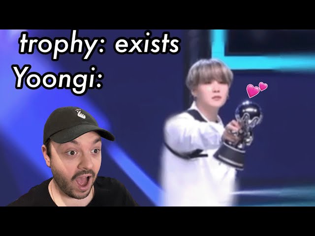 Reacting to @SugArmyy: BTS Yoongi & His Love for Trophies!