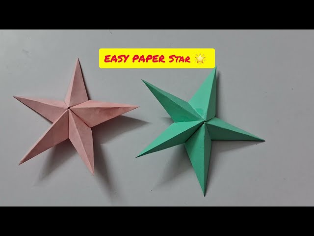 How to make paper stars 🌟  easy step by step / bright stars / circle stars