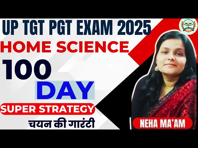 tgt home science online classes || home science pgt classes|| up tgt pgt home science 100 days plan