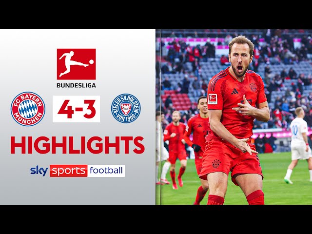 Kane scores twice in SEVEN GOAL THRILLER!  | Bayern 4-3 Holsten Kiel | Bundesliga Highlights