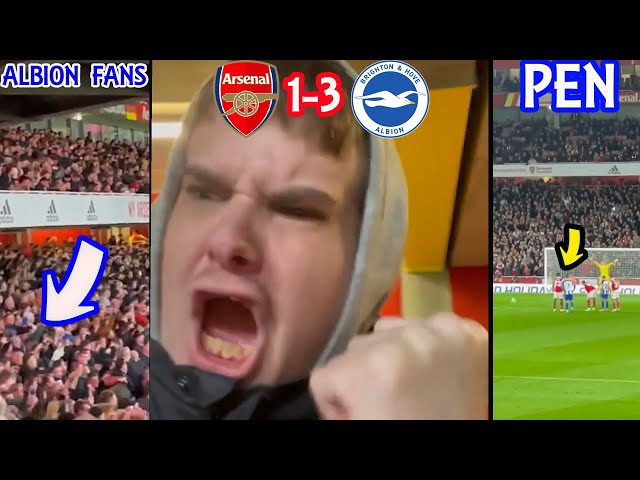 BRIGHTON BEAT ARSENAL AT THE EMIRATES STADIUM I1-3I MATCH DAY VLOG I CARABAO CUP