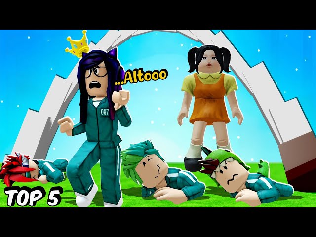 FUIMOS ELIMINADOS EN EL JUEGO DEL CALAMAR | Top 5 | Kori Roblox