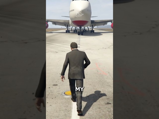 IF A PLANE CRASHES INTO CHARACTERS IN GTA GAMES!