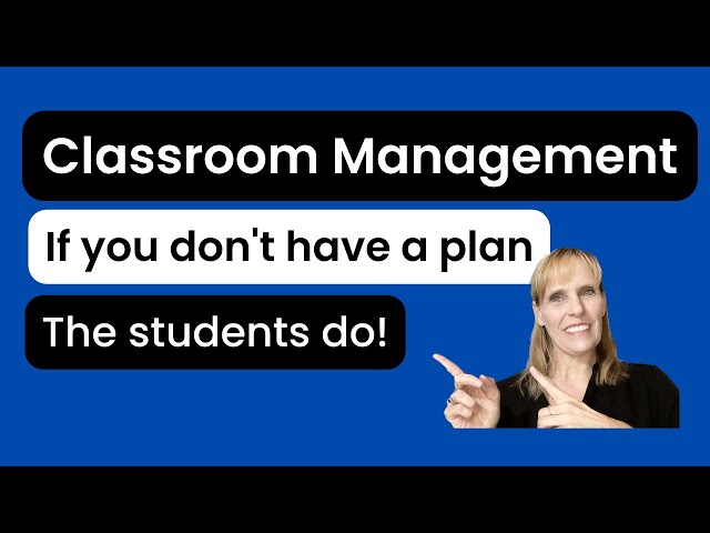 Classroom Management: A Progressive Discipline Plan