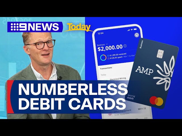 Major bank announces Australia's first numberless debit card | 9 News Australia