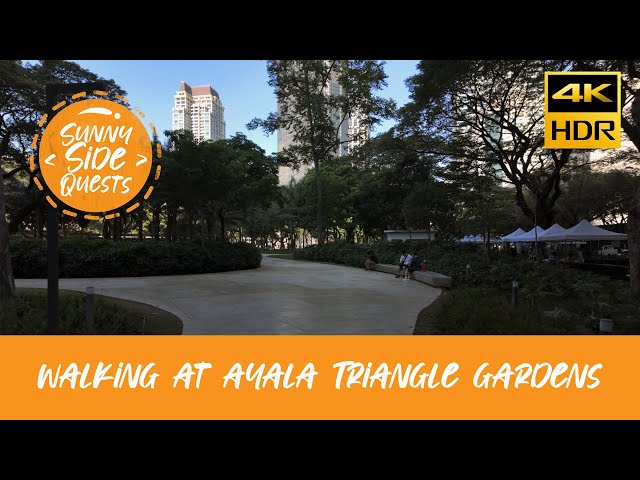 [4K60-HDR] Walking at Ayala Triangle Gardens