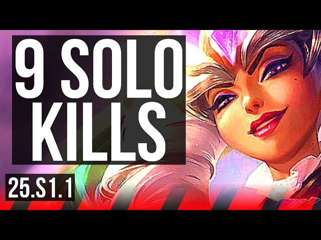 QIYANA vs SYLAS (TOP) | 9 solo kills | KR Diamond | 25.S1.1