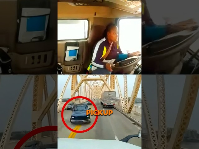 Truck Driver Falls Off Bridge!😱