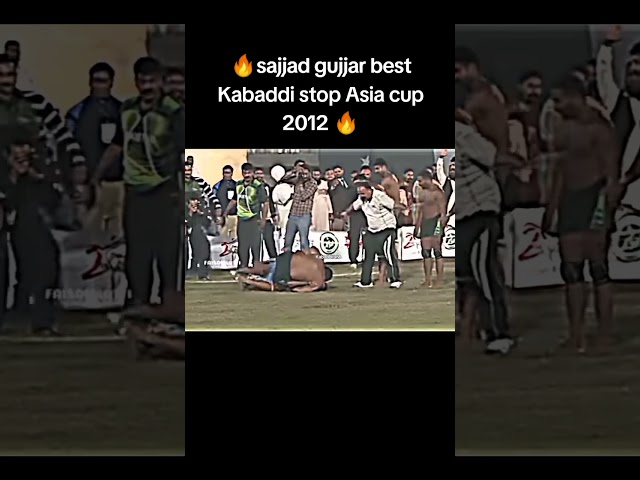 Sajjad Gujjar Best Kabaddi stop 2012 Asia Cup