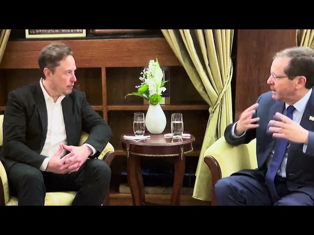 Today Elon Musk and Israeli President Isaac Herzog met with hostage families in Jerusalem