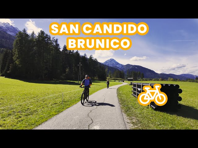 Biking the Dolomites: San Candido (Innichen) to Brunico (Bruneck) in EARLY FALL - Italy - ASMR