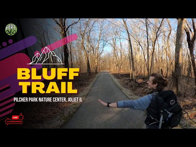 Pilcher Park Nature Center, Joliet IL - Bluff Trail (Hike360° VR Video)