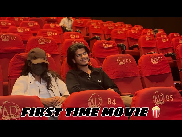 FIRST TIME MOVIE 🍿 WITH ANJAN LADKII @Ahmad_09_vlogs