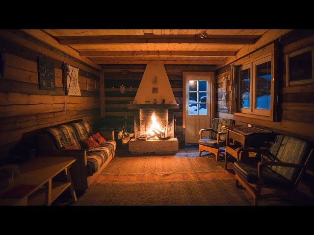 Alone in a Snowy Mountain Cabin 🏔️ Isolated Ambience (No Music, No Dialogue)